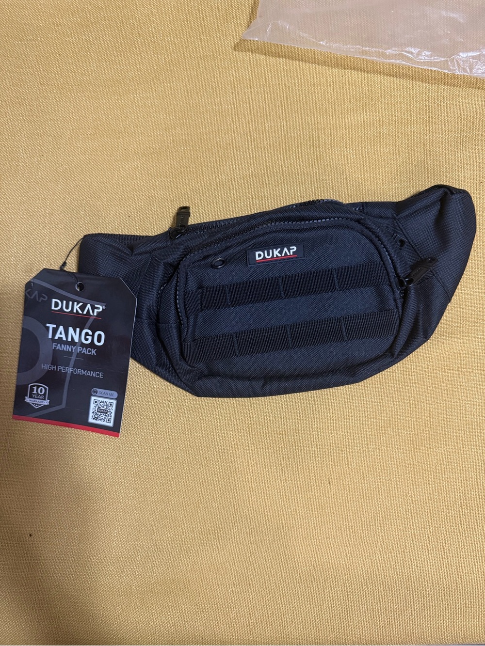 Black Tango Fanny Pack - Compact Men's Waist Bag